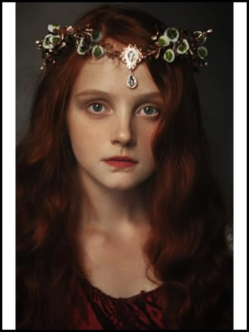 Woodland Elf Crown Headpiece Fairy Forest Circlet Flower Headband for Women
